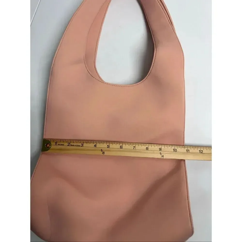 Gisou Pink Shoulder Bag Purse Microfiber Chrome Logo Merch Tote